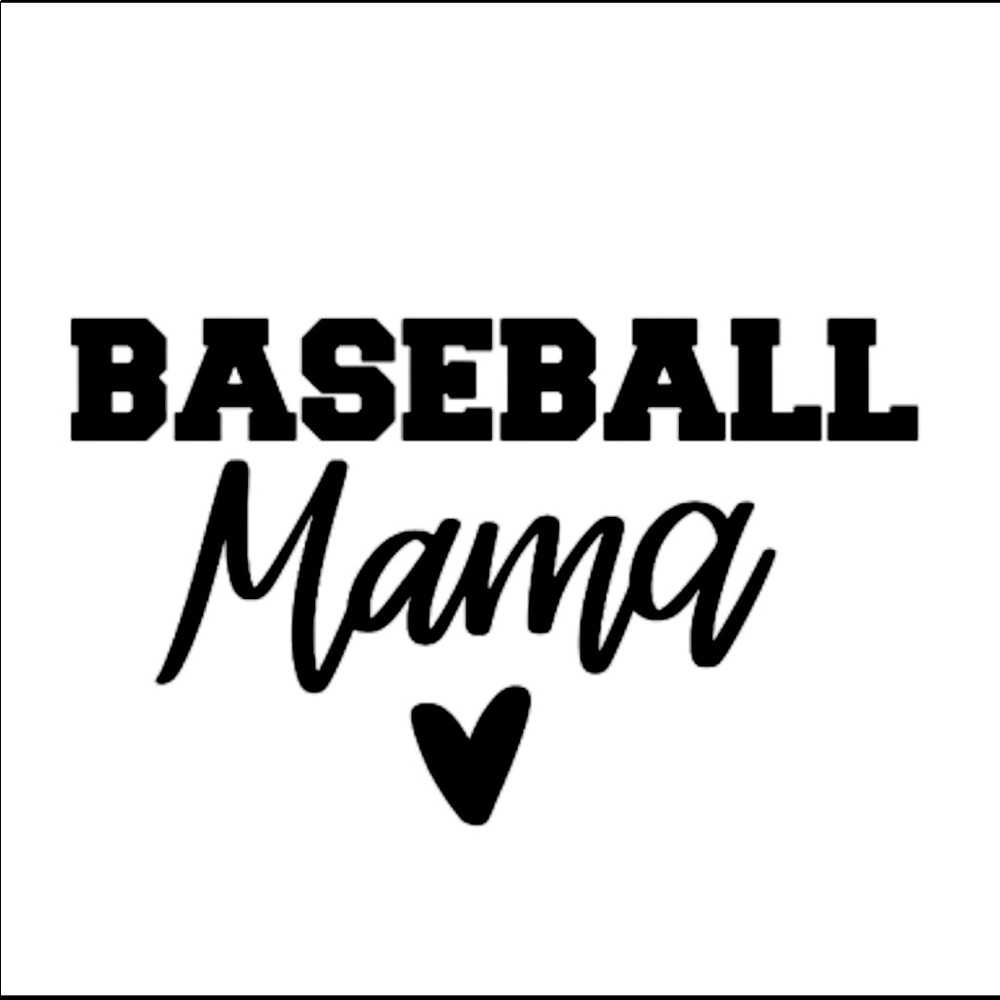 4x4 Baseball Mama Vinyl Decal